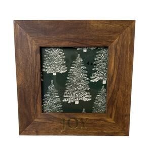 Threshold Brown Wooden Photo Frame 4 x 4 Joy